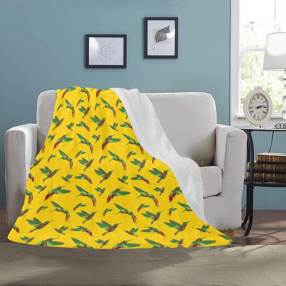 Red Swift Yellow Ultra-Soft Micro Fleece Blanket 50"x60" Ultra-Soft Blanket 50''x60'' e-joyer 