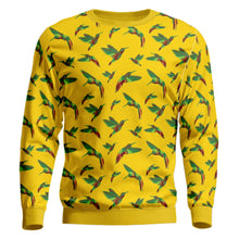 Load image into Gallery viewer, Red Swift Yellow Unisex Crewneck Long Sleeve Top Herman 
