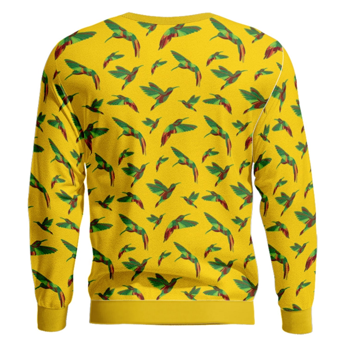 Red Swift Yellow Unisex Crewneck Long Sleeve Top Herman 