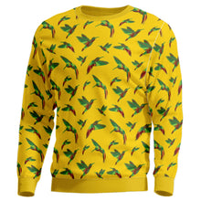 Load image into Gallery viewer, Red Swift Yellow Unisex Crewneck Long Sleeve Top Herman 
