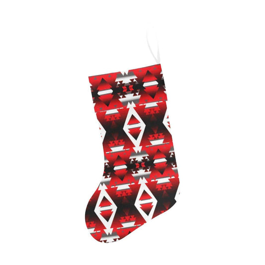 Red Winter Camp Christmas Stocking Christmas Stocking e-joyer 