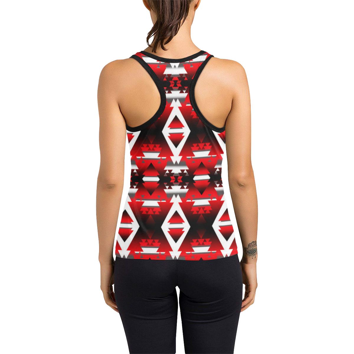 Red Winter Camp Women's Racerback Tank Top (Model T60) Racerback Tank Top (T60) e-joyer 