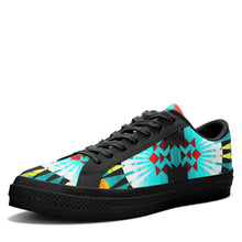 Load image into Gallery viewer, Ribbonwork Bustles Aapisi Low Top Canvas Shoes Black Sole 49 Dzine 
