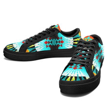 Load image into Gallery viewer, Ribbonwork Bustles Aapisi Low Top Canvas Shoes Black Sole 49 Dzine 
