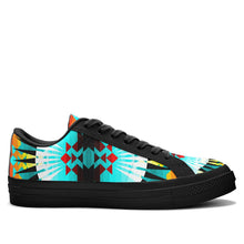 Load image into Gallery viewer, Ribbonwork Bustles Aapisi Low Top Canvas Shoes Black Sole 49 Dzine 
