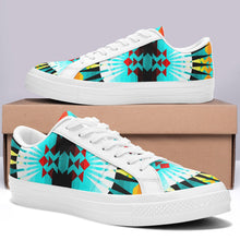 Load image into Gallery viewer, Ribbonwork Bustles Aapisi Low Top Canvas Shoes White Sole 49 Dzine 
