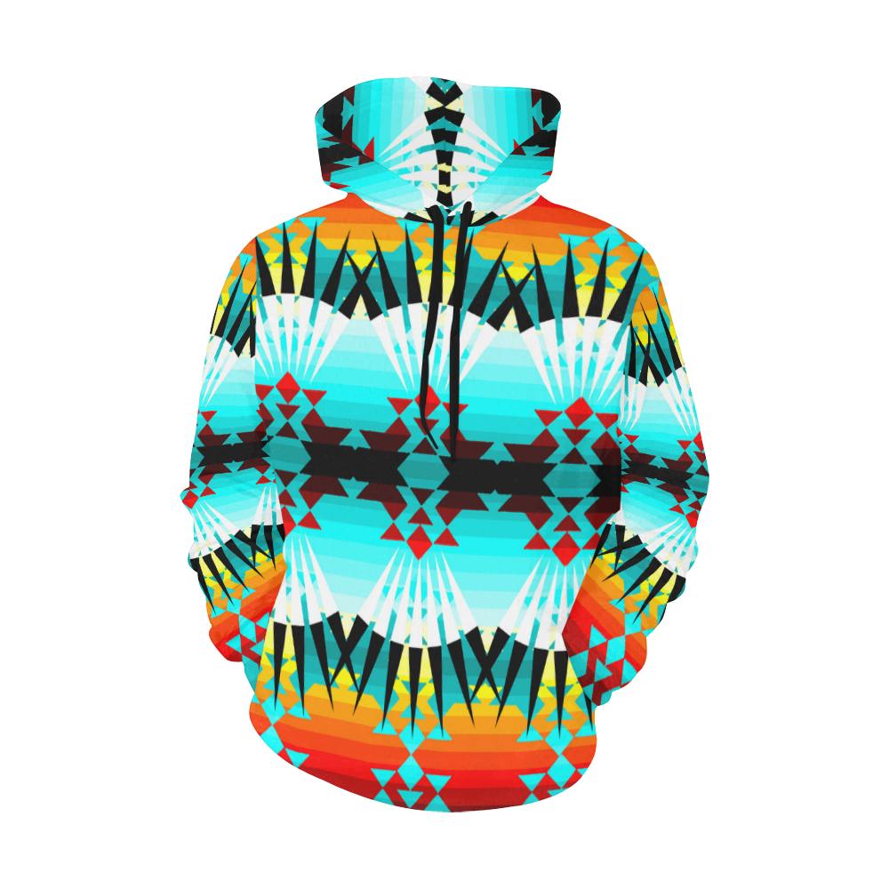 Ribbonwork Bustles All Over Print Hoodie for Women (USA Size) (Model H13) All Over Print Hoodie for Women (H13) e-joyer 