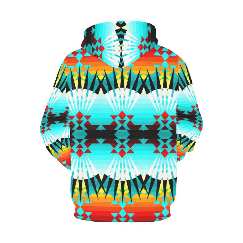 Ribbonwork Bustles All Over Print Hoodie for Women (USA Size) (Model H13) All Over Print Hoodie for Women (H13) e-joyer 