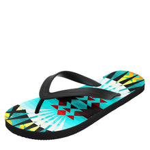 Load image into Gallery viewer, Ribbonwork Bustles Flip Flops 49 Dzine 
