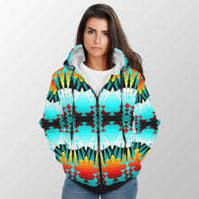 Load image into Gallery viewer, Ribbonwork Bustles Sherpa Hoodie 49 Dzine 
