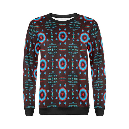 Rising Star Corn Moon All Over Print Crewneck Sweatshirt for Women (Model H18) Crewneck Sweatshirt for Women (H18) e-joyer 