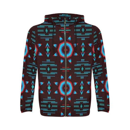 Rising Star Corn Moon All Over Print Full Zip Hoodie for Men (Model H14) All Over Print Full Zip Hoodie for Men (H14) e-joyer 