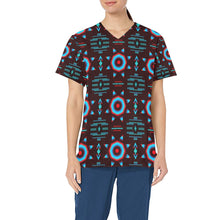 Load image into Gallery viewer, Rising Star Corn Moon All Over Print Scrub Top Scrub Top e-joyer 
