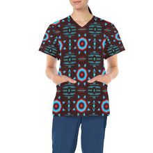 Load image into Gallery viewer, Rising Star Corn Moon All Over Print Scrub Top Scrub Top e-joyer 
