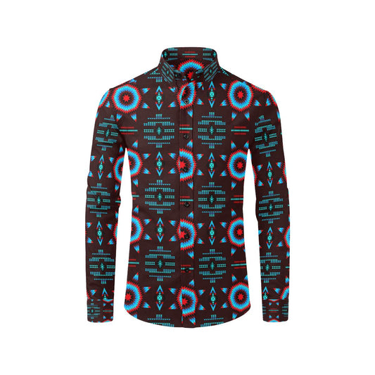 Rising Star Corn Moon Men's All Over Print Casual Dress Shirt (Model T61) Men's Dress Shirt (T61) e-joyer 