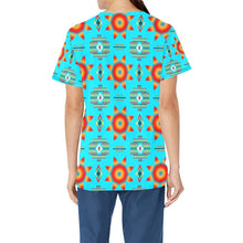 Load image into Gallery viewer, Rising Star Harvest Moon All Over Print Scrub Top Scrub Top e-joyer 
