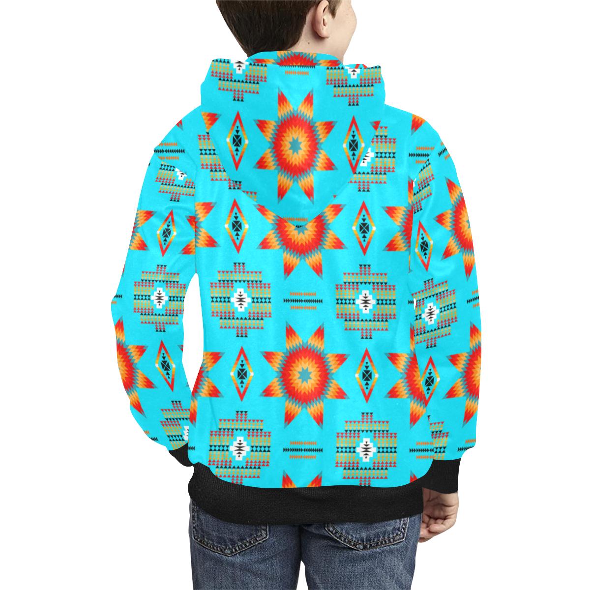 Rising Star Harvest Moon Kids' All Over Print Hoodie (Model H38) Kids' AOP Hoodie (H38) e-joyer 