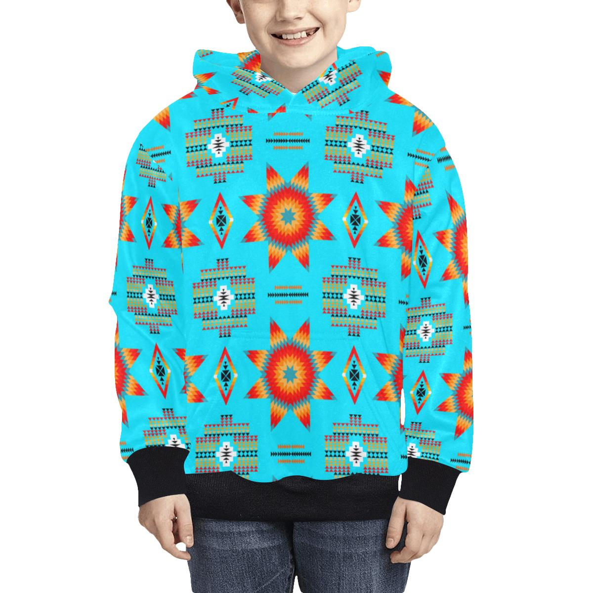 Rising Star Harvest Moon Kids' All Over Print Hoodie (Model H38) Kids' AOP Hoodie (H38) e-joyer 