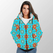 Load image into Gallery viewer, Rising Star Harvest Moon Sherpa Hoodie 49 Dzine 
