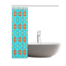 Load image into Gallery viewer, Rising Star Harvest Moon Shower Curtain 60&quot;x72&quot; Shower Curtain 60&quot;x72&quot; e-joyer 
