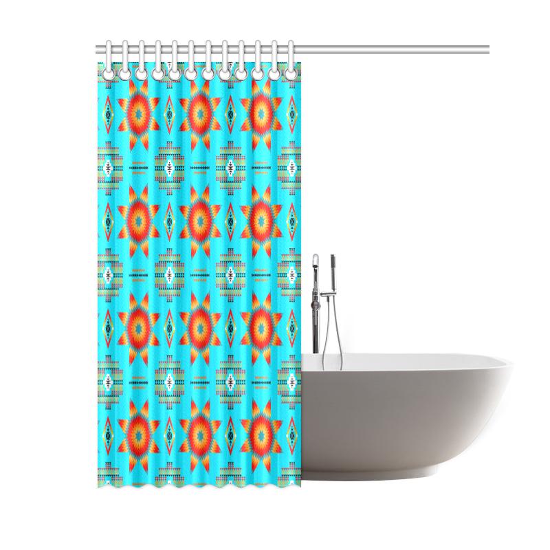 Rising Star Harvest Moon Shower Curtain 60"x72" Shower Curtain 60"x72" e-joyer 