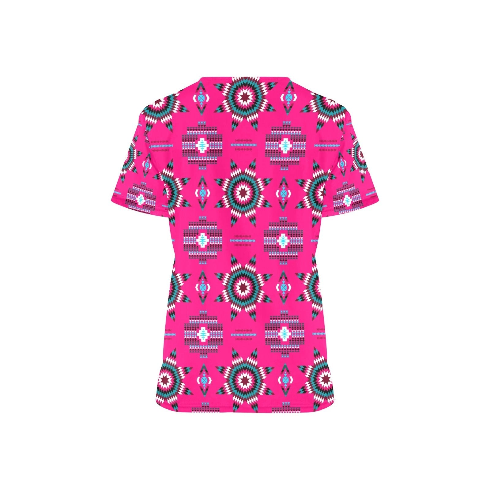 Rising Star Strawberry Moon All Over Print Scrub Top Scrub Top e-joyer 