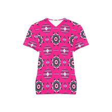 Load image into Gallery viewer, Rising Star Strawberry Moon All Over Print Scrub Top Scrub Top e-joyer 
