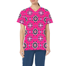 Load image into Gallery viewer, Rising Star Strawberry Moon All Over Print Scrub Top Scrub Top e-joyer 
