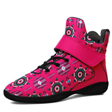 Load image into Gallery viewer, Rising Star Strawberry Moon Ipottaa Basketball / Sport High Top Shoes 49 Dzine US Women 4.5 / US Youth 3.5 / EUR 35 Black Sole with Pink Strap 
