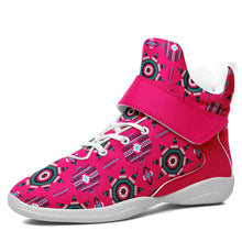 Load image into Gallery viewer, Rising Star Strawberry Moon Ipottaa Basketball / Sport High Top Shoes 49 Dzine US Women 4.5 / US Youth 3.5 / EUR 35 White Sole with Pink Strap 
