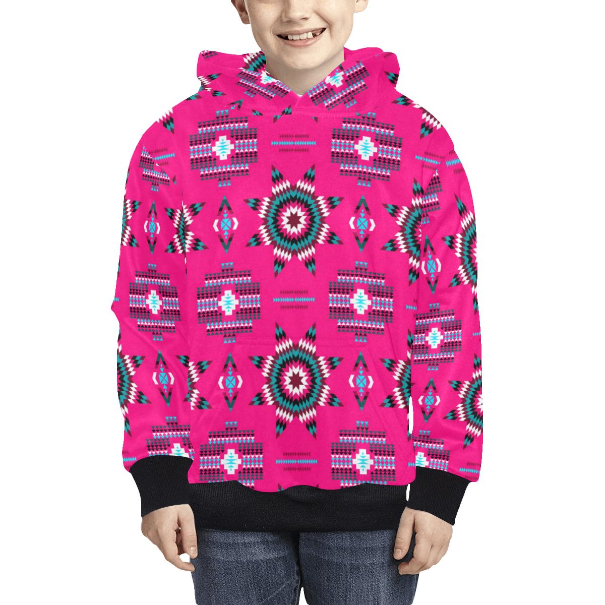 Rising Star Strawberry Moon Kids' All Over Print Hoodie (Model H38) Kids' AOP Hoodie (H38) e-joyer 