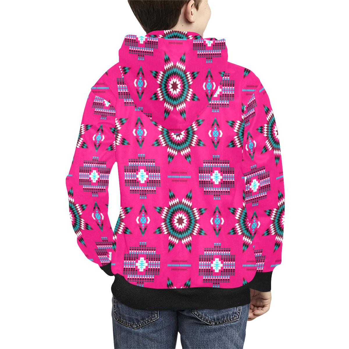 Rising Star Strawberry Moon Kids' All Over Print Hoodie (Model H38) Kids' AOP Hoodie (H38) e-joyer 