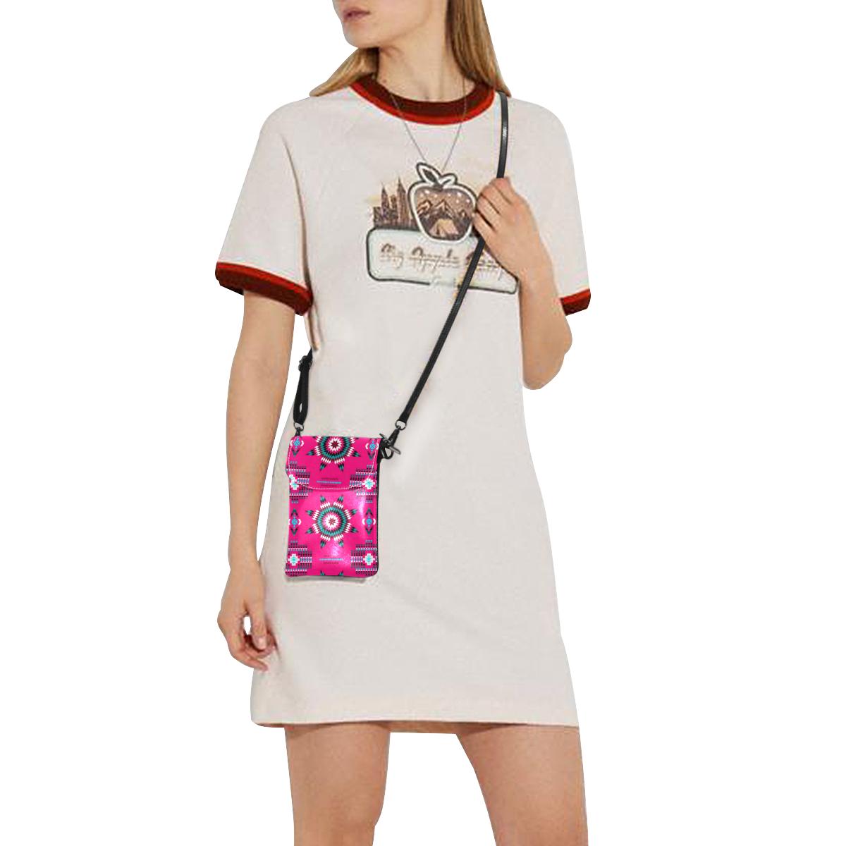 Rising Star Strawberry Moon Small Cell Phone Purse (Model 1711) Small Cell Phone Purse (1711) e-joyer 