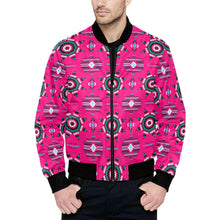 Load image into Gallery viewer, Rising Star Strawberry Moon Unisex Heavy Bomber Jacket with Quilted Lining All Over Print Quilted Jacket for Men (H33) e-joyer 
