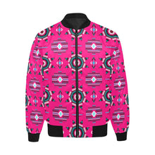 Load image into Gallery viewer, Rising Star Strawberry Moon Unisex Heavy Bomber Jacket with Quilted Lining All Over Print Quilted Jacket for Men (H33) e-joyer 
