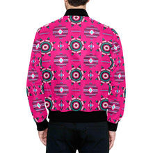 Load image into Gallery viewer, Rising Star Strawberry Moon Unisex Heavy Bomber Jacket with Quilted Lining All Over Print Quilted Jacket for Men (H33) e-joyer 
