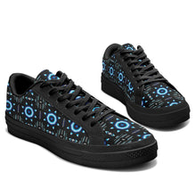 Load image into Gallery viewer, Rising Star Wolf Moon Aapisi Low Top Canvas Shoes Black Sole 49 Dzine 
