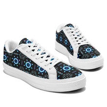 Load image into Gallery viewer, Rising Star Wolf Moon Aapisi Low Top Canvas Shoes White Sole 49 Dzine 
