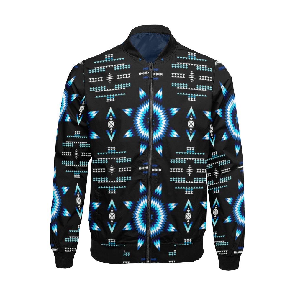 Rising Star Wolf Moon All Over Print Bomber Jacket for Men/Large Size (Model H19) All Over Print Bomber Jacket for Men/Large (H19) e-joyer 