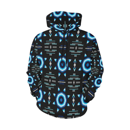 Rising Star Wolf Moon All Over Print Hoodie for Men (USA Size) (Model H13) All Over Print Hoodie for Men (H13) e-joyer 