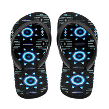 Load image into Gallery viewer, Rising Star Wolf Moon Flip Flops 49 Dzine 
