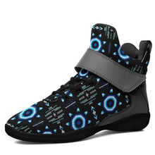 Load image into Gallery viewer, Rising Star Wolf Moon Ipottaa Basketball / Sport High Top Shoes 49 Dzine US Women 4.5 / US Youth 3.5 / EUR 35 Black Sole with Gray Strap 
