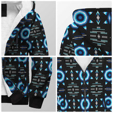 Load image into Gallery viewer, Rising Star Wolf Moon Sherpa Hoodie 49 Dzine 
