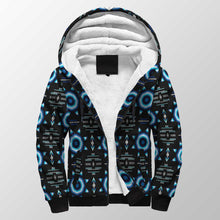 Load image into Gallery viewer, Rising Star Wolf Moon Sherpa Hoodie 49 Dzine 
