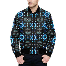 Load image into Gallery viewer, Rising Star Wolf Moon Unisex Heavy Bomber Jacket with Quilted Lining All Over Print Quilted Jacket for Men (H33) e-joyer 
