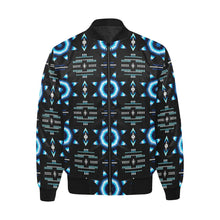 Load image into Gallery viewer, Rising Star Wolf Moon Unisex Heavy Bomber Jacket with Quilted Lining All Over Print Quilted Jacket for Men (H33) e-joyer 
