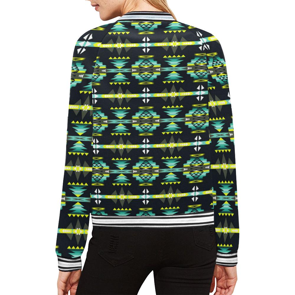 River Trail All Over Print Bomber Jacket for Women (Model H21) All Over Print Bomber Jacket for Women (H21) e-joyer 