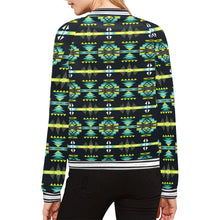 Load image into Gallery viewer, River Trail All Over Print Bomber Jacket for Women (Model H21) All Over Print Bomber Jacket for Women (H21) e-joyer 
