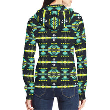 Load image into Gallery viewer, River Trail All Over Print Full Zip Hoodie for Women (Model H14) All Over Print Full Zip Hoodie for Women (H14) e-joyer 
