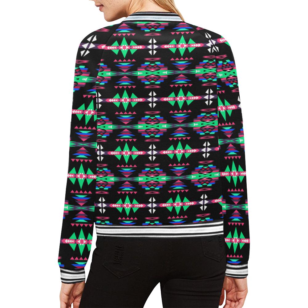 River Trail Journey All Over Print Bomber Jacket for Women (Model H21) All Over Print Bomber Jacket for Women (H21) e-joyer 